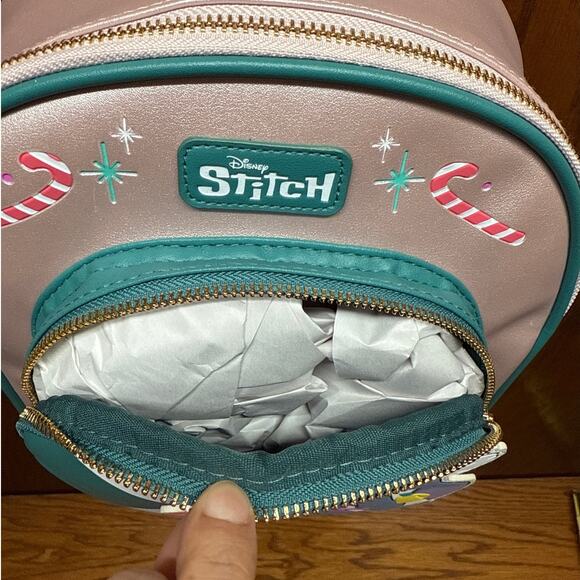 Stitch Holiday Christmas Backpack - Picture 2 of 7